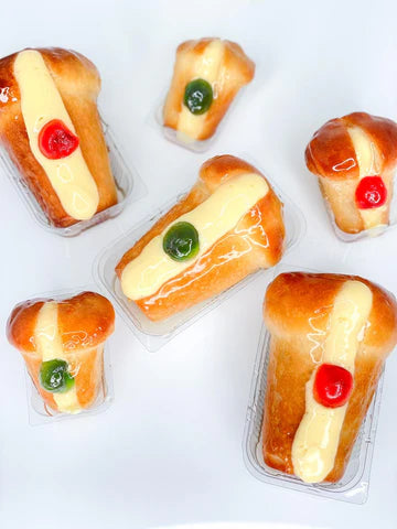 Rum Baba with vanilla custard